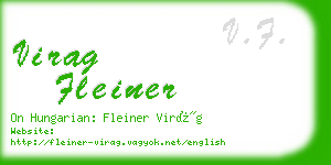 virag fleiner business card